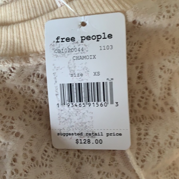 NWT Free People coffee in the morning tunic top - Picture 6 of 6